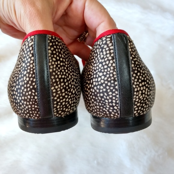 Cole Haan Calf Hair Dotted Cheetah Loafers - Picture 4 of 8